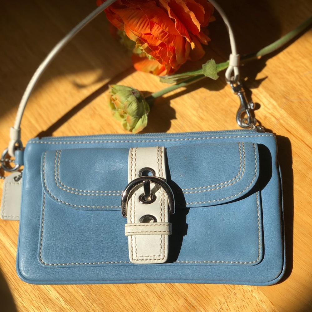 Coach Leather Wristlet